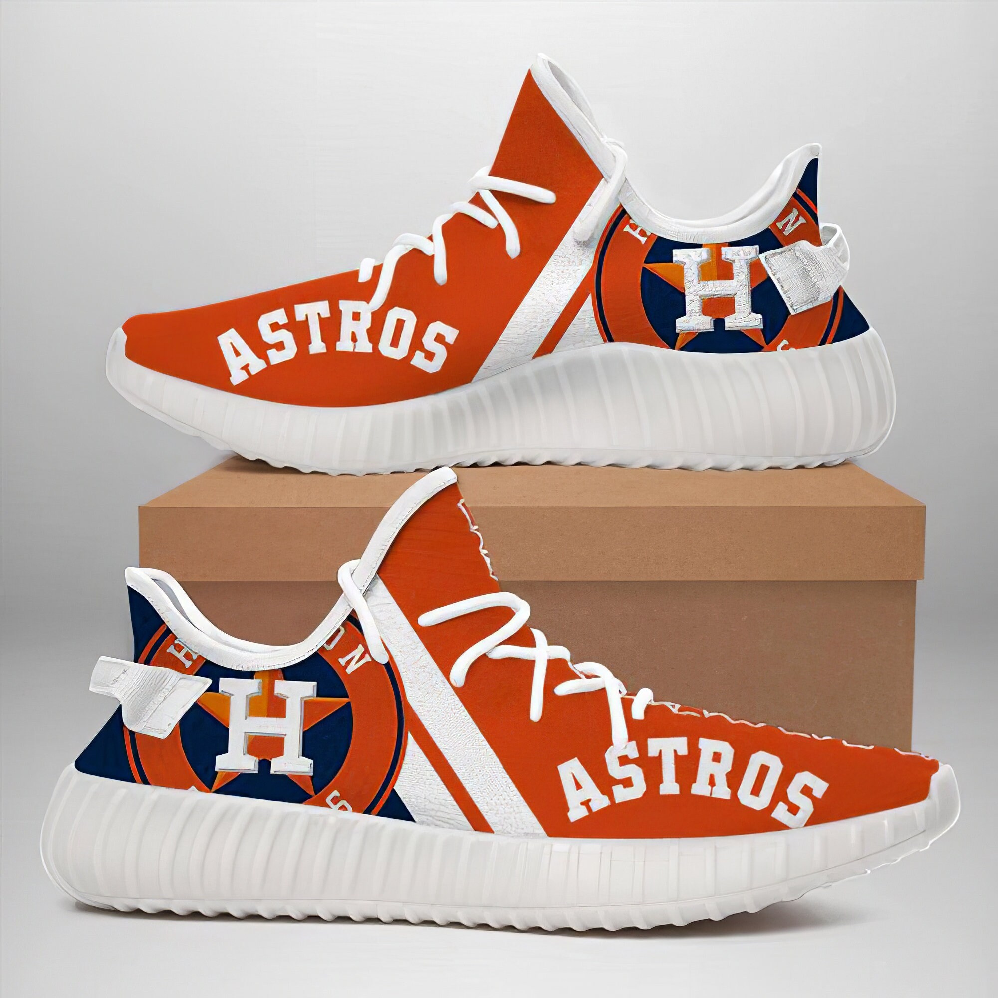 Houston Astros Sneakers Shoes MLB Yeezy V2 Yeezy Boost 350 Etsy
