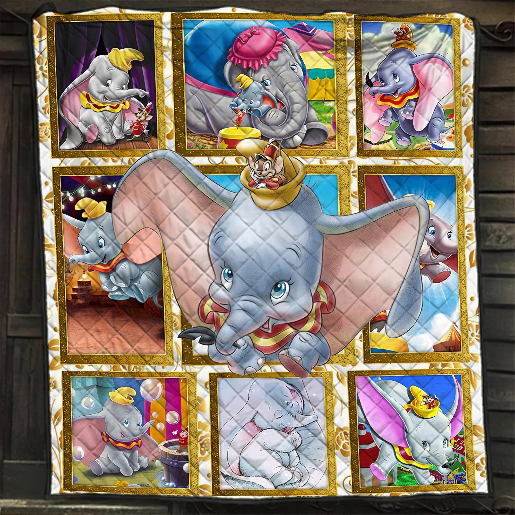 Dumbo Quilt Blanket Dumbo Fleece Blanket Custom design Etsy