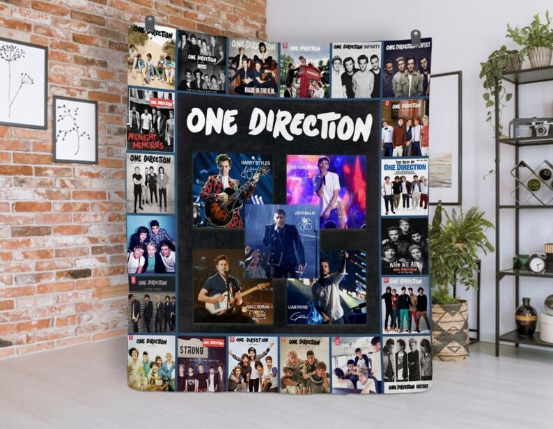One Direction Quilt Blanket One Direction Fleece Blanket Etsy