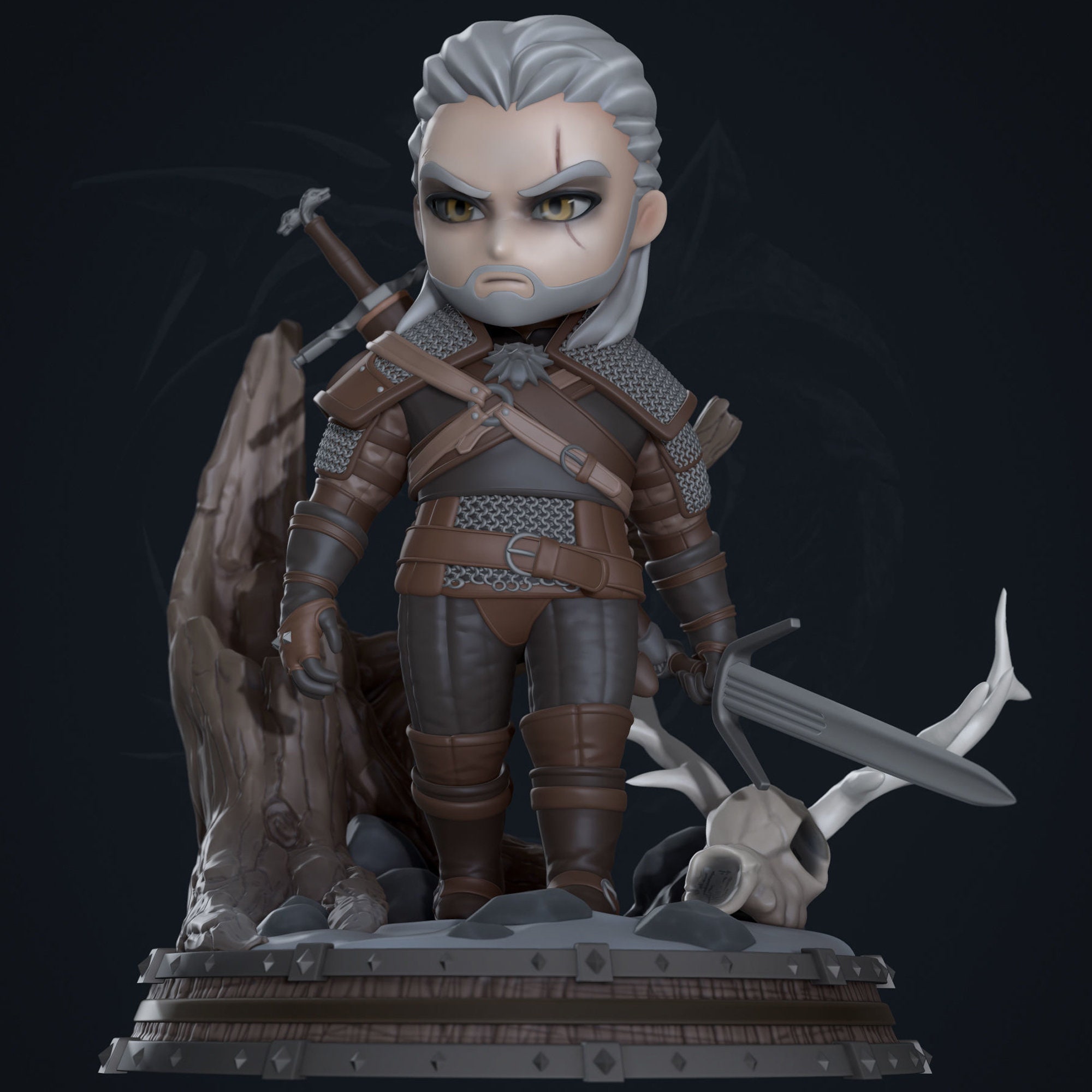The witcher 3 geralt figure фото 105