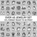 Over 40 Jewelry Set STL Ready for 3D Print 