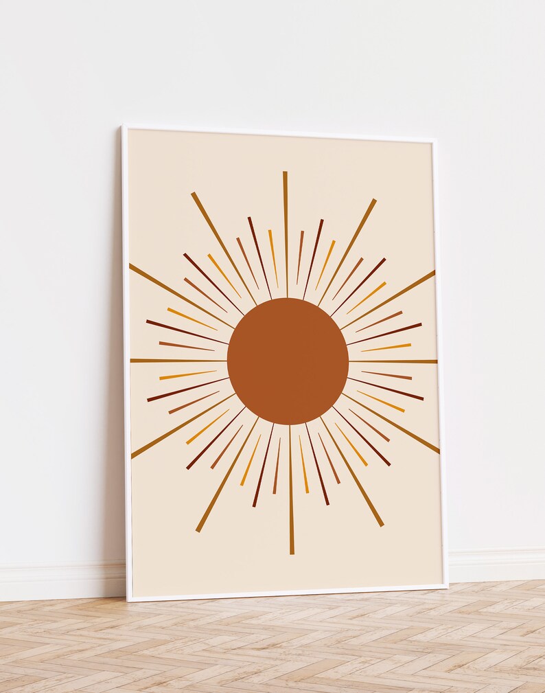 Boho Gallery Wall Set Mid Century Modern Gallery Wall Art Etsy