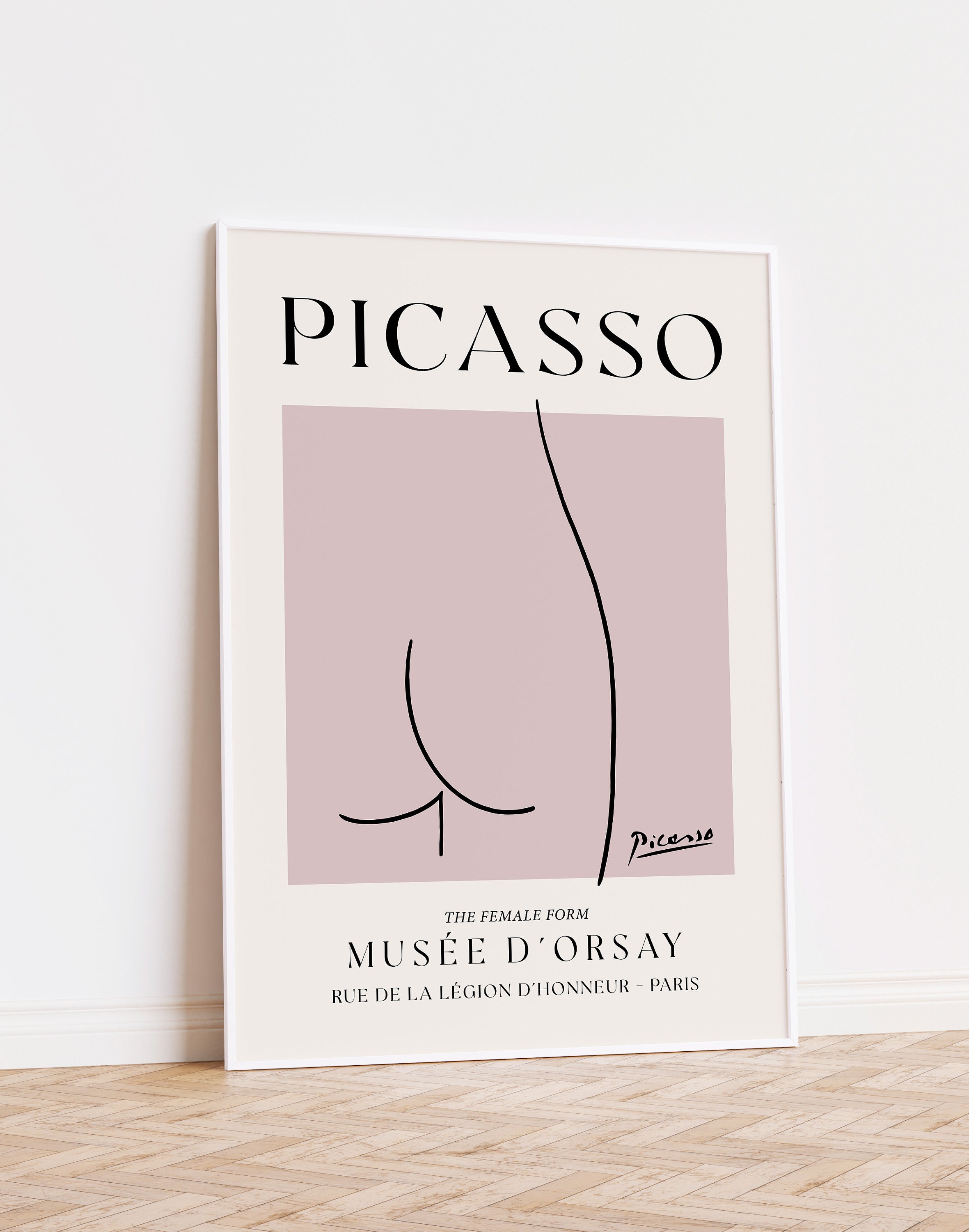 Picasso Female Body Line Art Print: Boho Minimalist Decor (digital ...