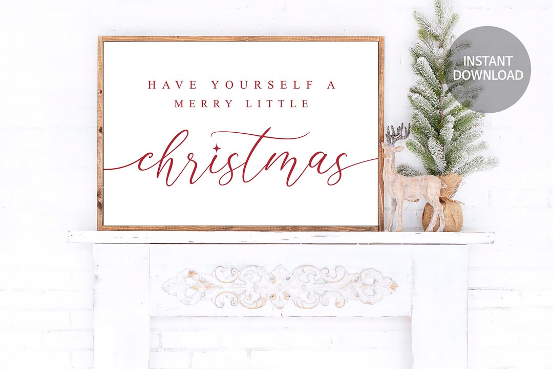 Christmas Printable Christmas Decor Christmas Wall Art - Etsy