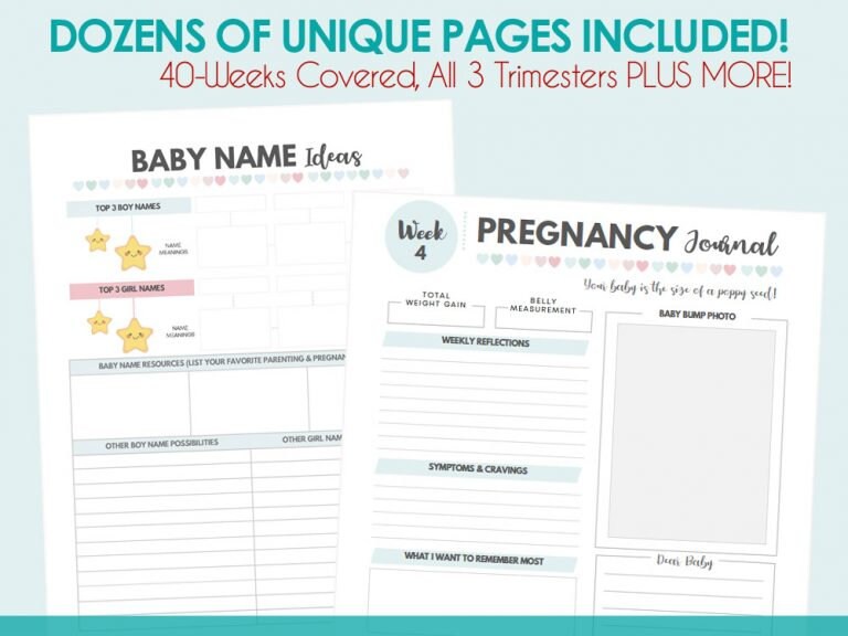 Ultimate Pregnancy Journal Printable Pregnancy Journal - Etsy Polska