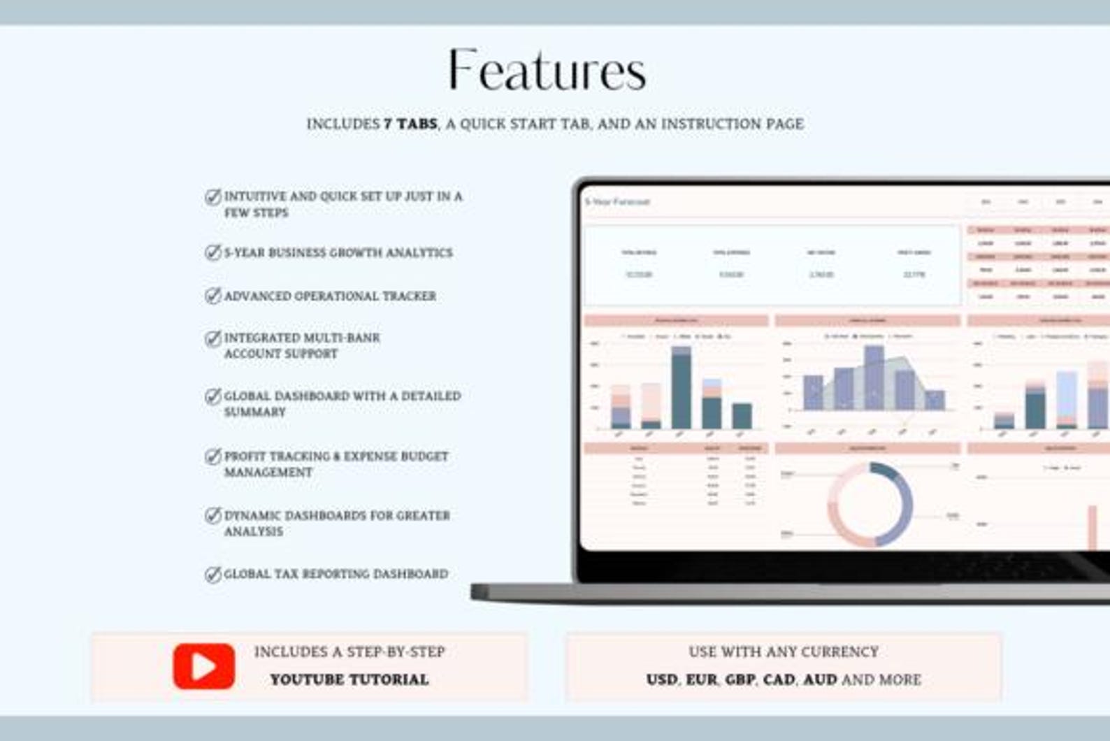 Profit Margin Easy Bookkeeping Spreadsheet Profit and Loss Excel Google ...