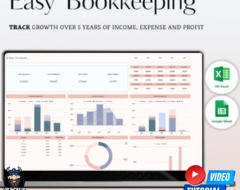 Winstmarge Eenvoudige boekhouding-spreadsheet Winst en verlies Excel Google Spreadsheets Btw-tracker Boekhoudsjabloon Winsttracker-factuur