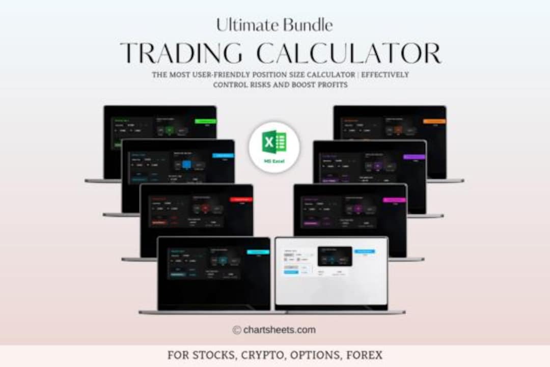 Trading Calculator Excel Template Bundle, Margin Calculator