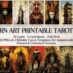 Tarotkarten - Schwarz-Weiß-Tarot PNG für Kartenlegung, psychische Lesungen, spirituelle Reise und mystische Praktiken
