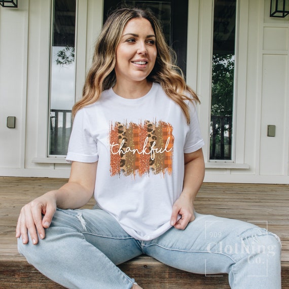 Thankful Leopard Shirt Thankful Shirt 