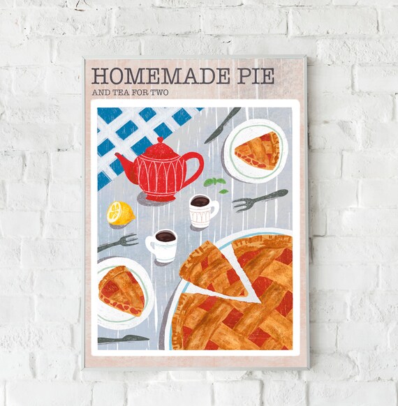 Retro Food Poster Vintage Food Wall Art Food Wall Art Etsy