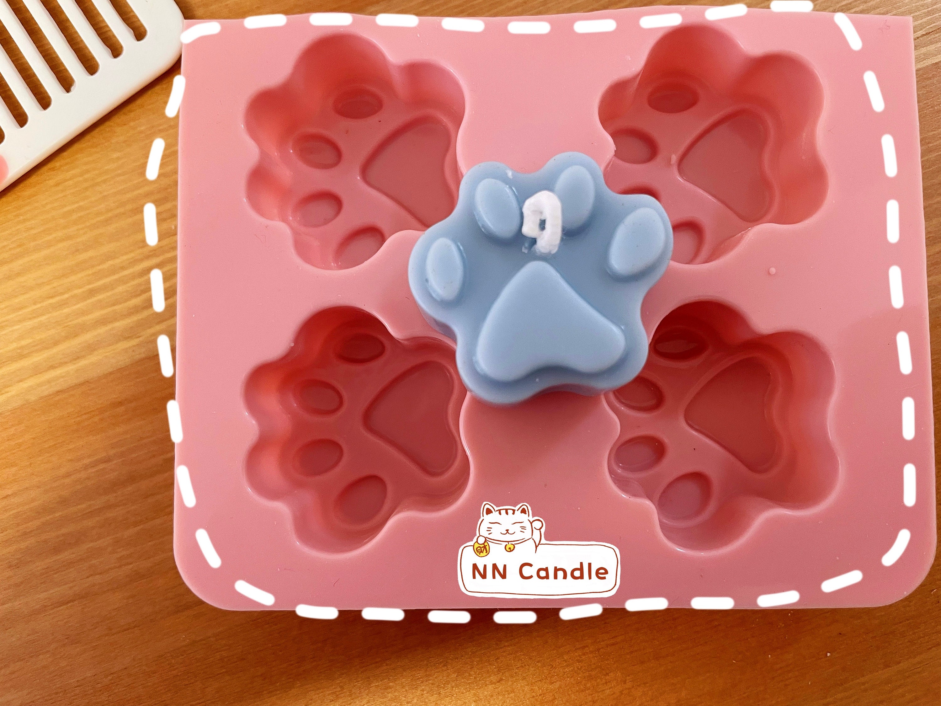 6dog Paws Candles Mini Cat Paw Candle Soy Wax Scented Etsy UK