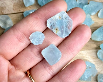 Natural Raw Blue Topaz Crystals, Blue Topaz Lot, Jewelry Making Crystals