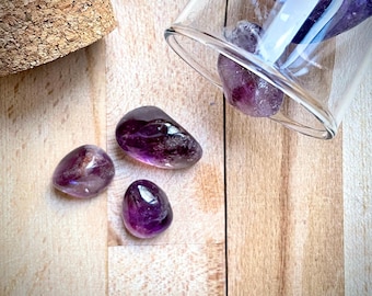 Amethyst Extra Qualität Trommelsteine, Amethyst polierte Kristalle, Heilsteine,