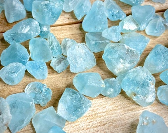 Natural Raw Blue Topaz Crystals, Blue Topaz Lot, Jewelry Making Crystals