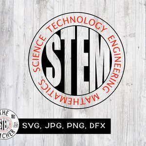 STEM sign SVG, dfx, png, jpg files, Science, Technology, Engineering, Mathematics, Teacher tshirt STEM teacher