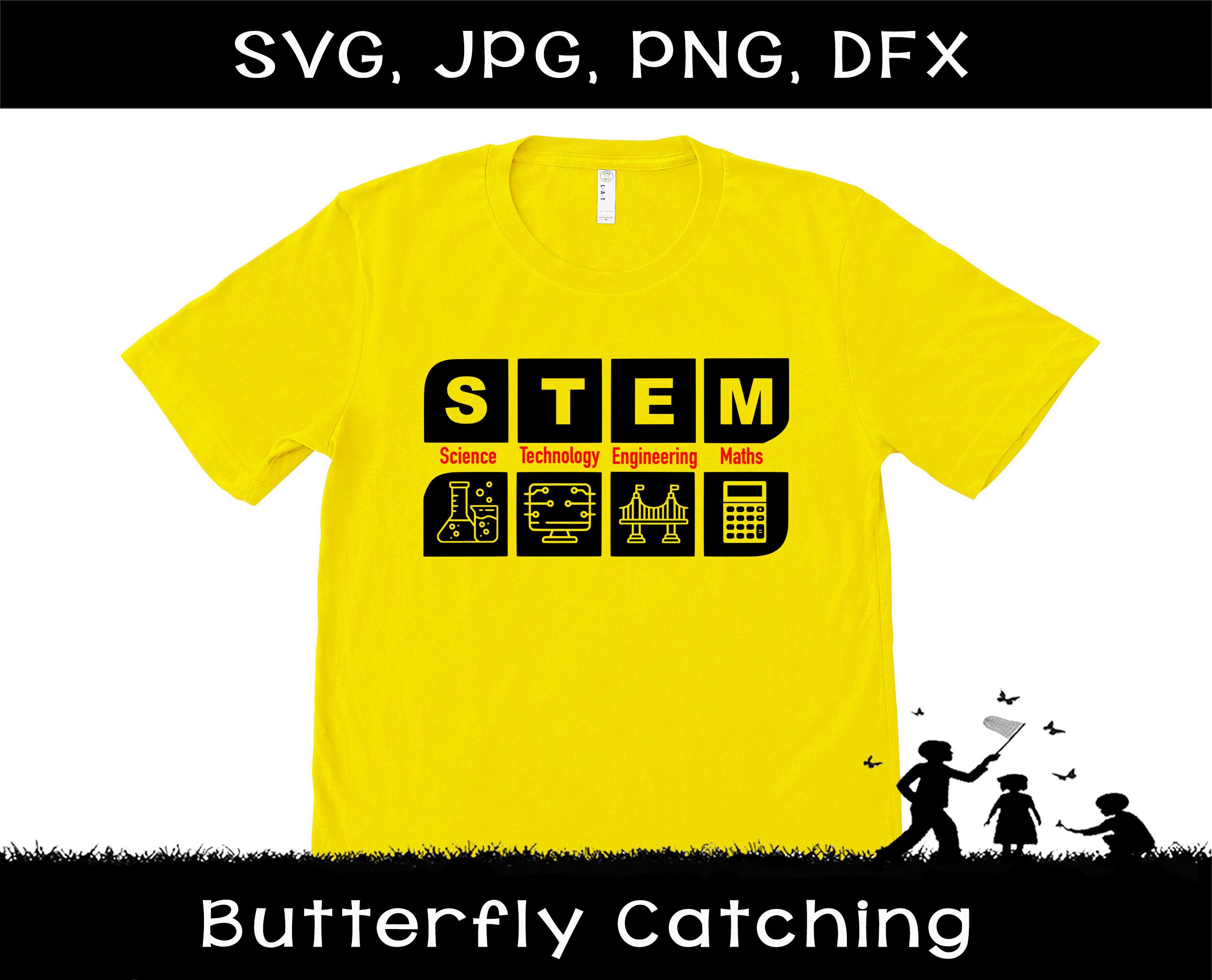 STEM icons SVG dfx png jpg files Science Technology | Etsy
