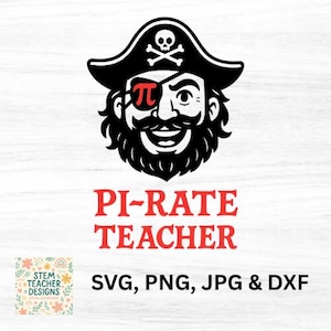 Pi-Rate teacher, dfx, png, jpg, Math Teacher t-shirt, Maths pun, Math humour, Math joke
