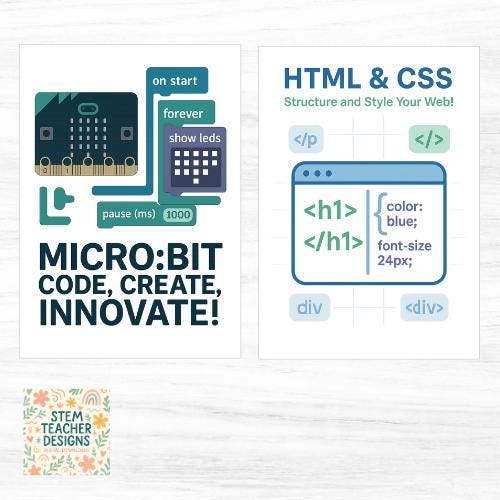 Coding Classroom Posters | Digital Download | 8 Printable Coding ...