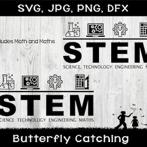 STEM line icons SVG, dfx, png, jpg files, Science, Technology, Engineering, Math, Teacher Tshirt