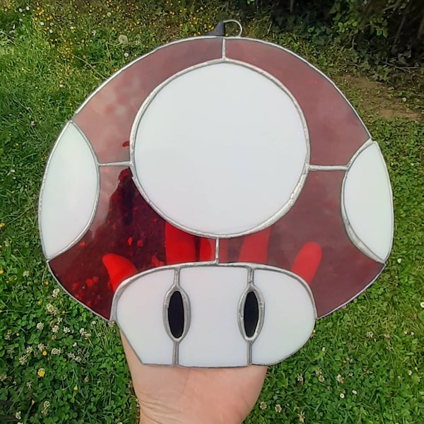 Stained Glass Mario Bros Etsy