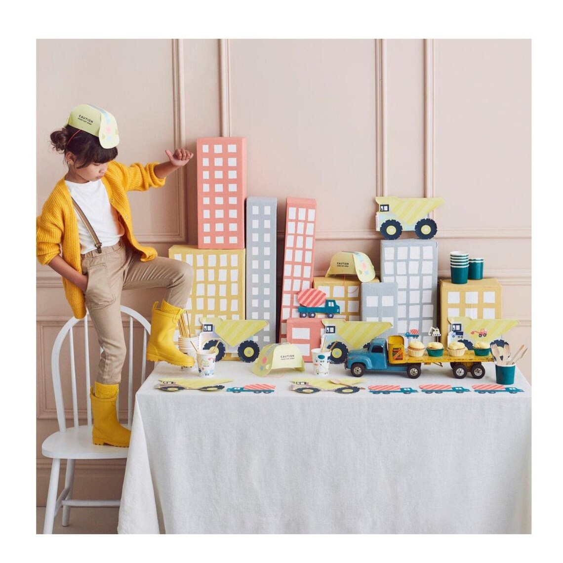 Construction Party Hats Set of 8 By Meri Meri Etsy