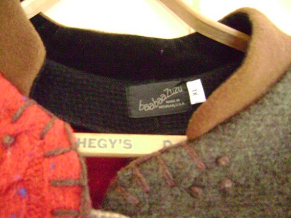 BAABAAZUZU Jacket button down front patchwork art… - image 3