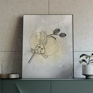 Orchid Stem Downloadable Art