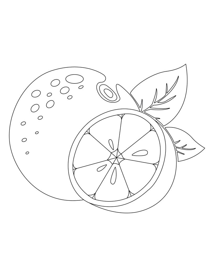 fruits vegetables coloring pages etsy