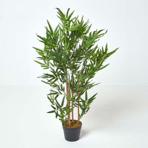 May include: An artificial bamboo plant in a black pot. The plant has multiple stems and is approximately 60 cm tall.