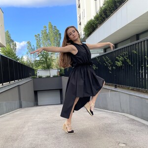 High Low Pleated Dress, Black Asymmetric Elegant Dress, Maxi Dress With Train, 2X 3X 4X Flare Cocktail Dress, Plus Size Clothing