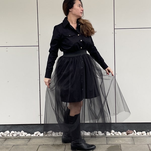 See Through Skirt Etsy