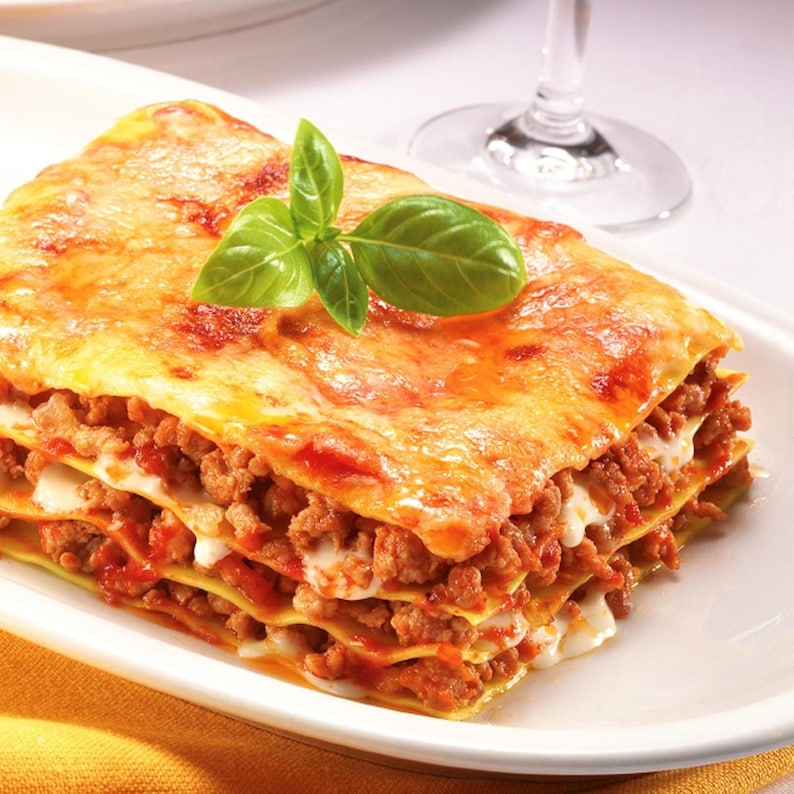 Lasagna Recipe Download Printable, Italian Pasta Recipe Digital Download PDF - Etsy