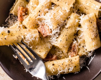 Pasta Gricia Recipe Download Printable, Pasta with Guanciale Recipe Digital Download - PDF