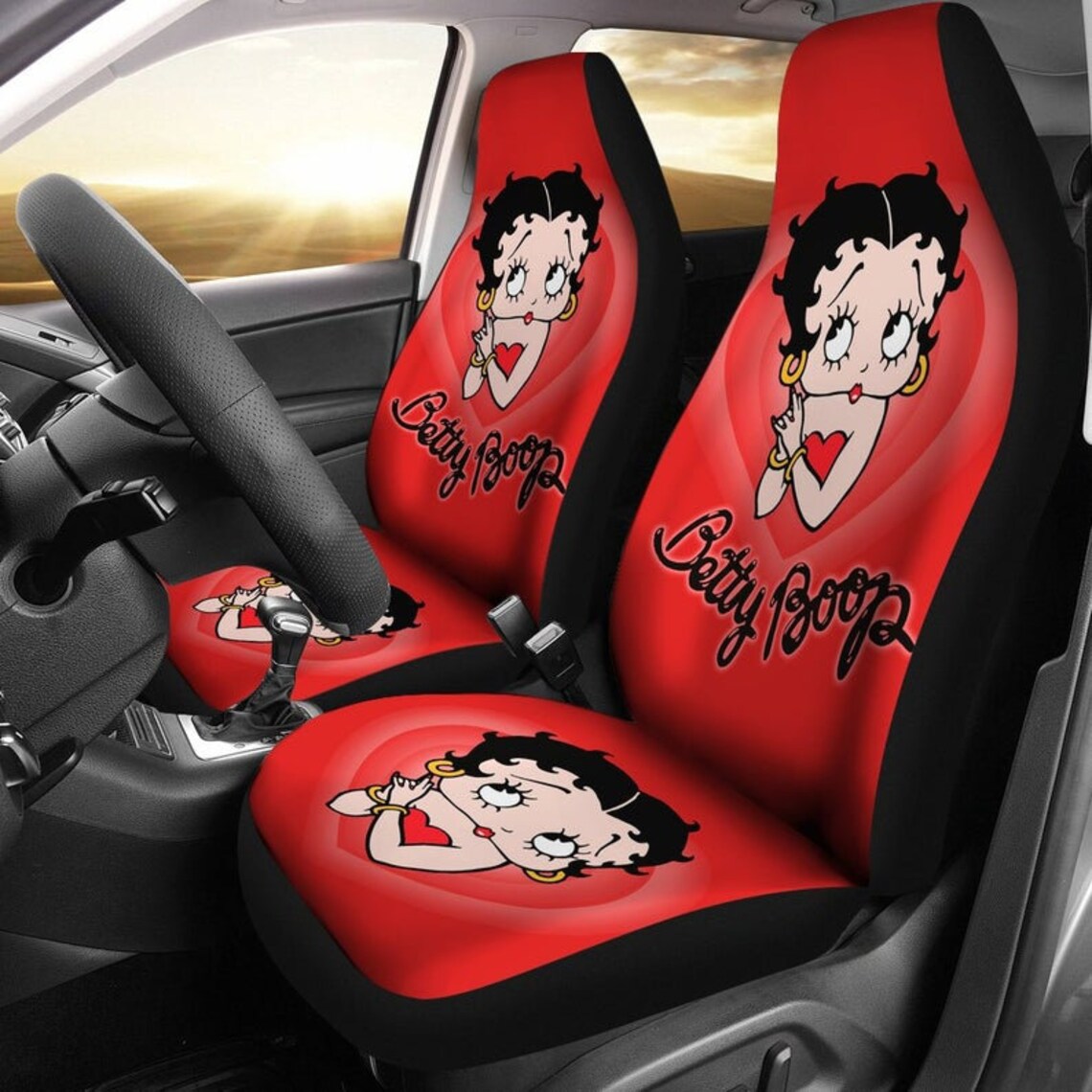 Betty Boop Car Seat Cover Betty Boop Seat CoverCustom Front Etsy