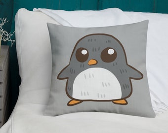 Penguin and Owl Premium Pillow