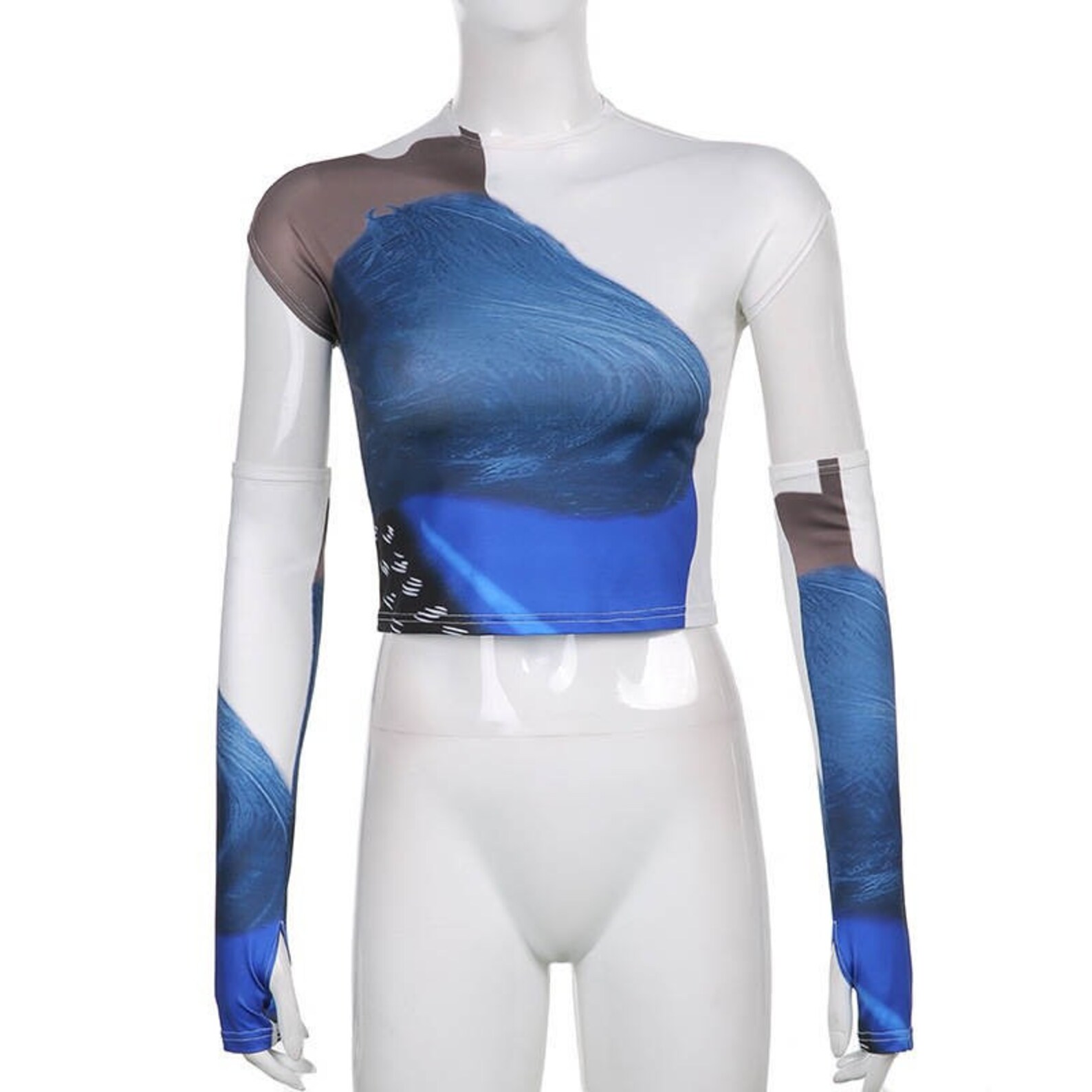 Y2K Detached Sleeves Crop Top Y2K Streetwear Etsy