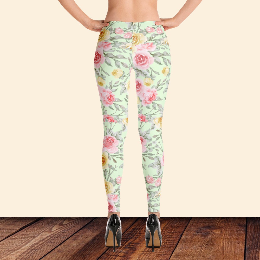 Cottagecore Leggings Whimsy Florale Leggings Plant Mama Etsy.de