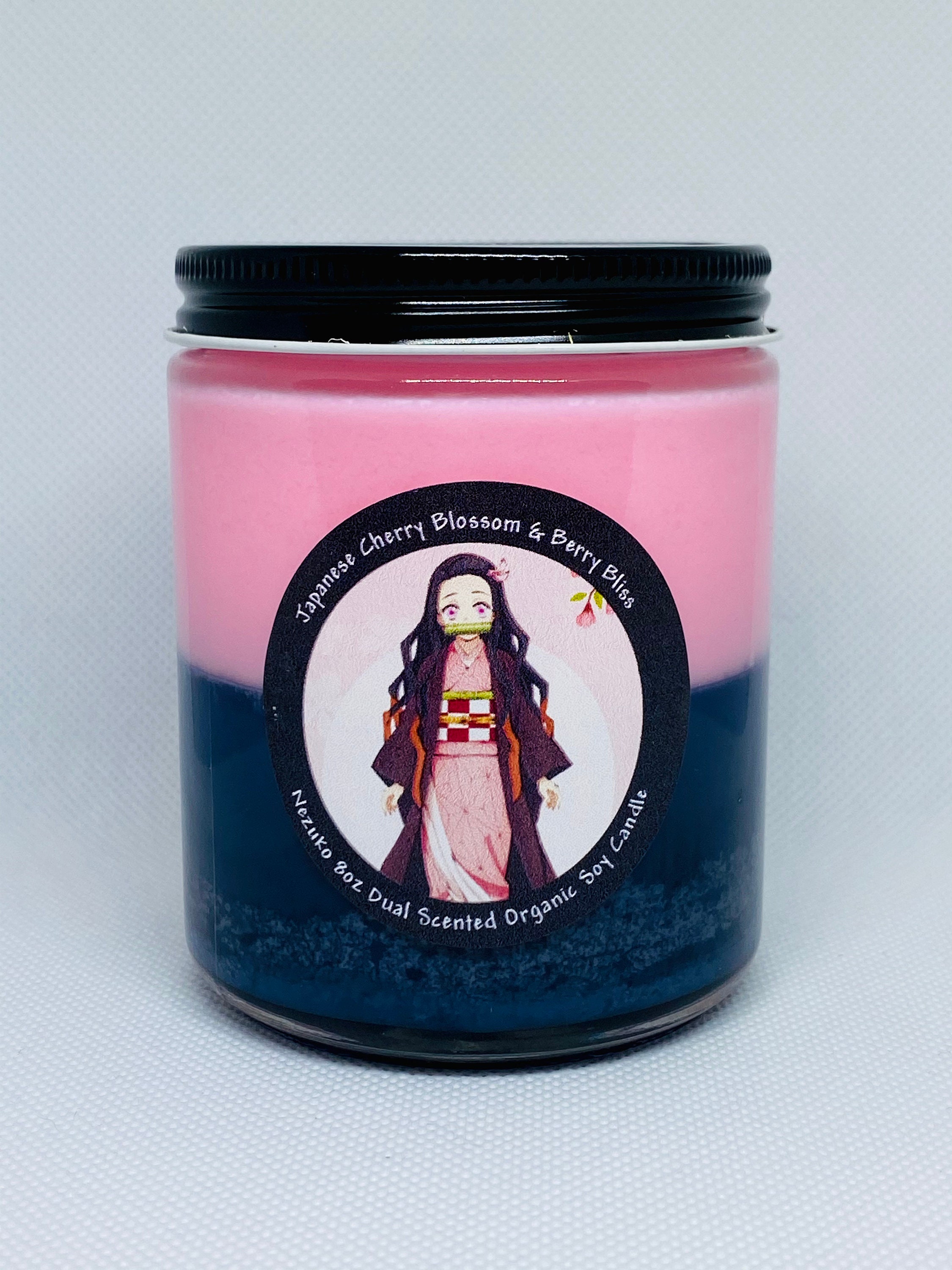 Anime Scented Candle 8oz Dual Scent of Japanese Cherry Etsy