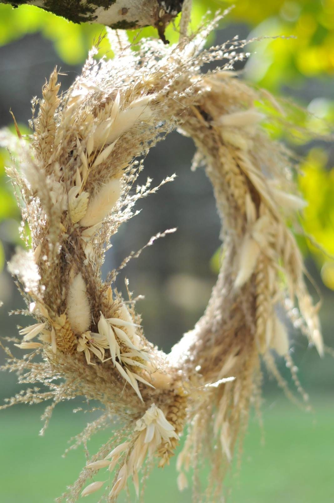 Couronnne Naturelle en Fleurs Séchées