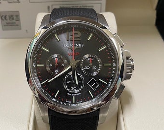 LONGINES Conquest Quartz Black Dial Watch L3.728.4.66.9, Automatic Watch, Mens Watch, Artisane GMT Watch, Sports