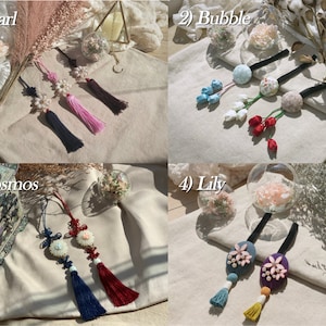 Norigae | Hochwertiges Floral Korea Traditionelles Accessoire | Soosulhwa Hanbok Zubehör