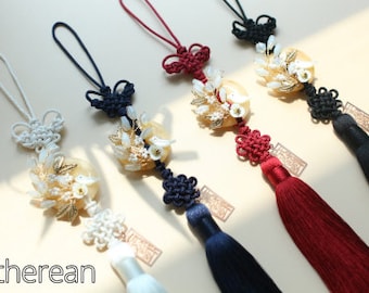 Norigae | Etherean | High Quality Floral Korea Traditional Accessory | Soosulhwa Hanbok Accessory