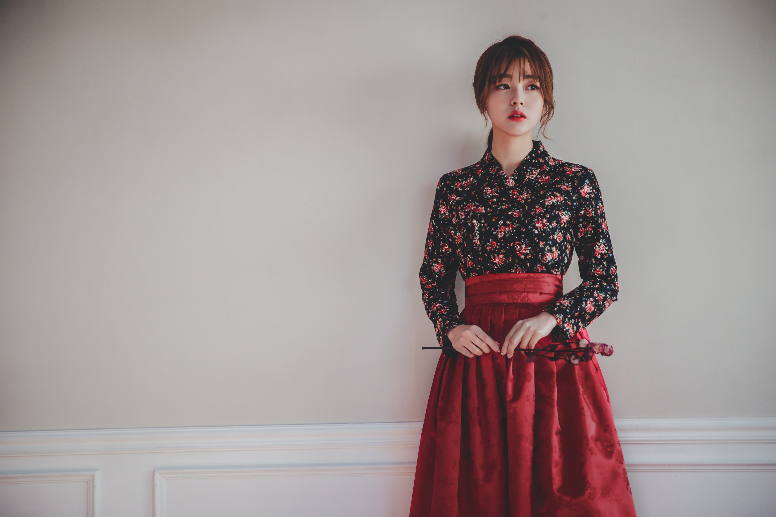 korean fashion red dress Pretty red dresses casual