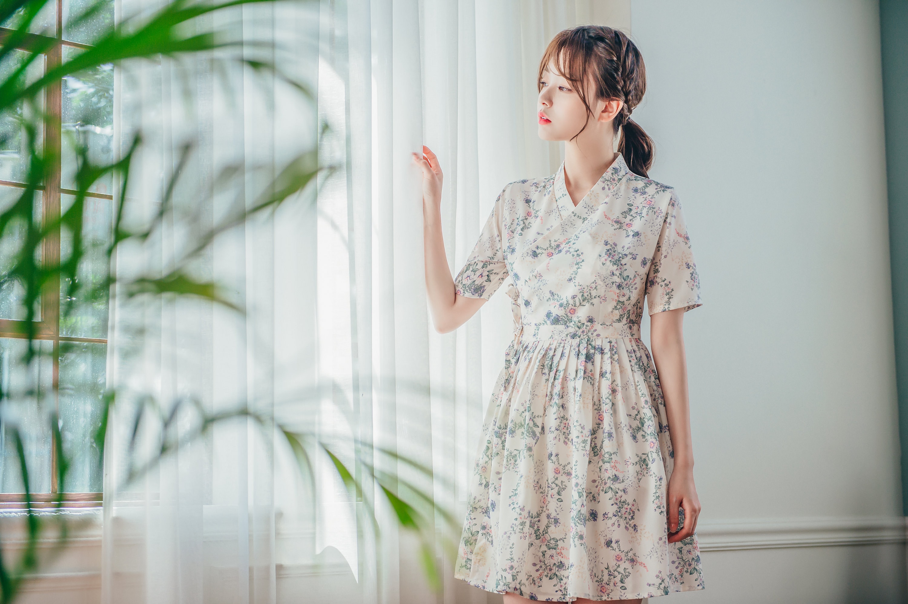 cute korean floral dress Aesthetic Flowy Floral Dress Generic French Floral Mini Dress Korean  Chiffon Long India Ubuy