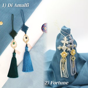 Norigae | Hochwertiges Florales Korea Traditionelles Accessoire | Soosulhwa Hanbok Accessoire
