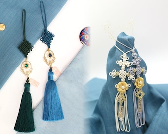 Norigae | High Quality Floral Korea Traditional Accessory | Soosulhwa Hanbok Accessory