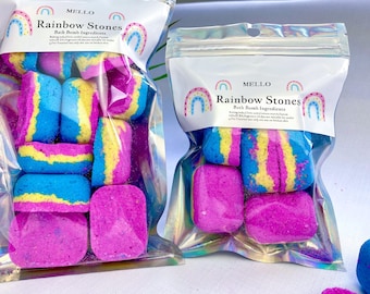 Rainbow Rocks stones/Unicorn bath bomb/Cloud /Bath bomb /Gift for Girls/Children’s present/Birthday present/