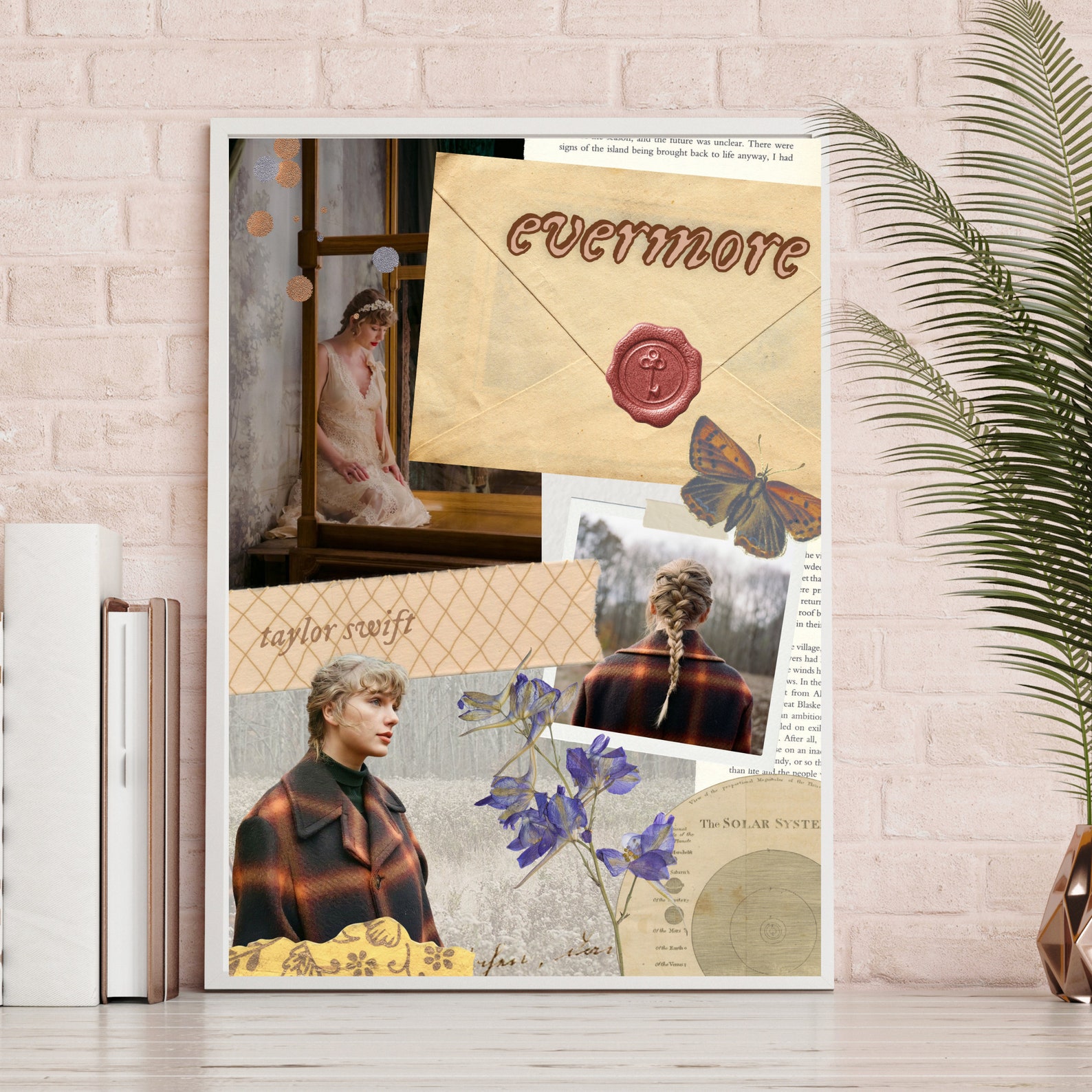 Evermore Taylor Swift Art Print Collage Etsy