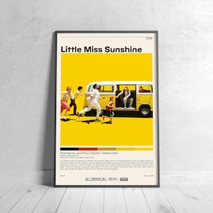 Little Miss Sunshine Poster | Jonathan Dayton, Minimalist Movie Poster, Vintage Retro Art Print, Custom Poster, Wall Art Print, Home Decor